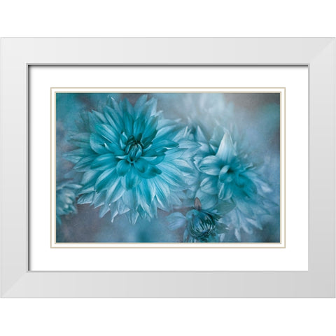 Twilight White Modern Wood Framed Art Print with Double Matting by Parker, Jacky