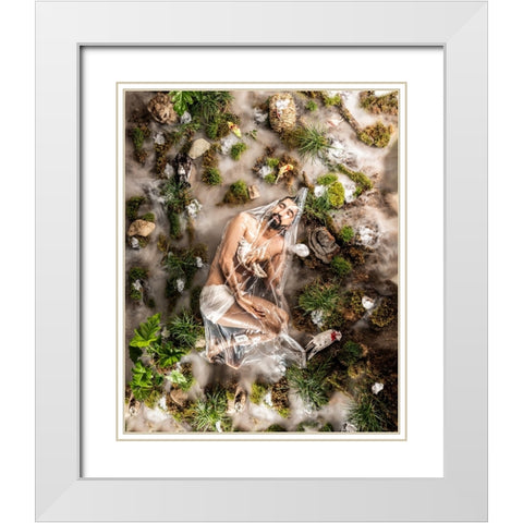Death White Modern Wood Framed Art Print with Double Matting by Sedaghi, Hooman