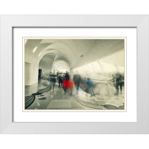 Life Has ItS Way White Modern Wood Framed Art Print with Double Matting by Sherin.Abdou