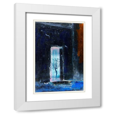 Little tree White Modern Wood Framed Art Print with Double Matting by Jacobs, Rudi