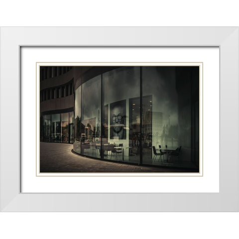 Leica Park White Modern Wood Framed Art Print with Double Matting by Borges Alves, Luis