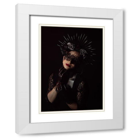Black Lady White Modern Wood Framed Art Print with Double Matting by Mighorst, Ineke