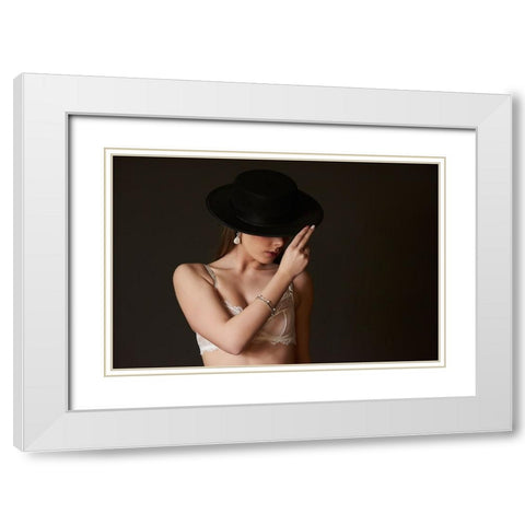 Esencia Del Sur White Modern Wood Framed Art Print with Double Matting by Navarro Villanueva, Luis