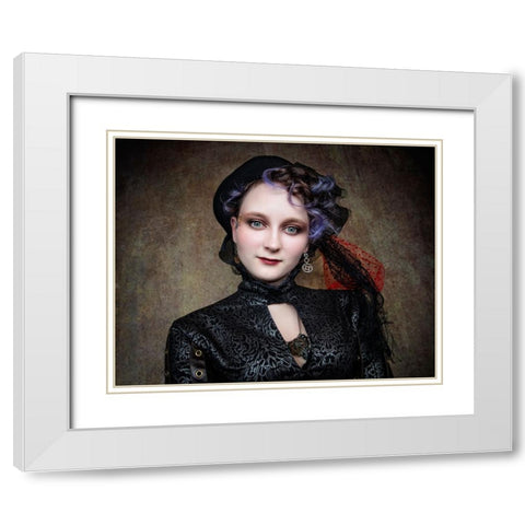 Wild EyeS White Modern Wood Framed Art Print with Double Matting by Springgay, Daniel