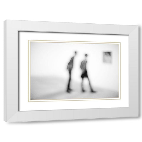 In The Art Gallery White Modern Wood Framed Art Print with Double Matting by Schleicher-Schwarz, Roswitha