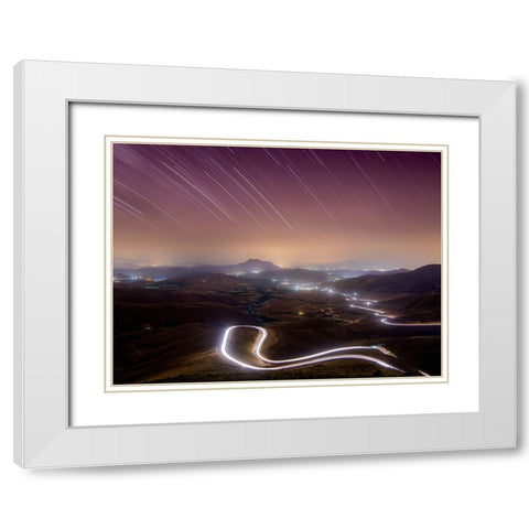 A Road To The Dream White Modern Wood Framed Art Print with Double Matting by Arabzadeh, Abbas