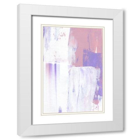 Color Flow No 2 White Modern Wood Framed Art Print with Double Matting by Uplusmestudio