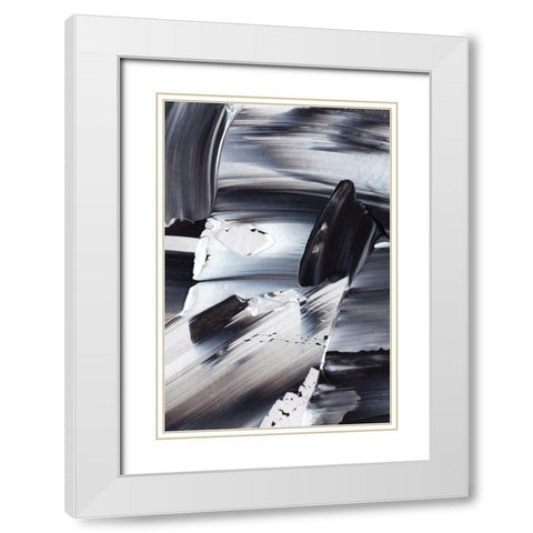 Move With Me White Modern Wood Framed Art Print with Double Matting by Uplusmestudio