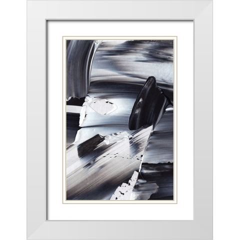 Move With Me White Modern Wood Framed Art Print with Double Matting by Uplusmestudio