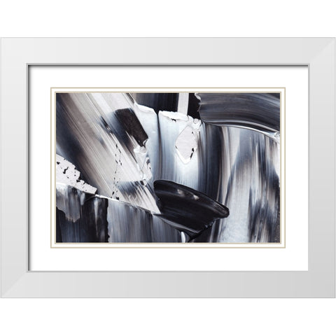 Move With Me White Modern Wood Framed Art Print with Double Matting by Uplusmestudio