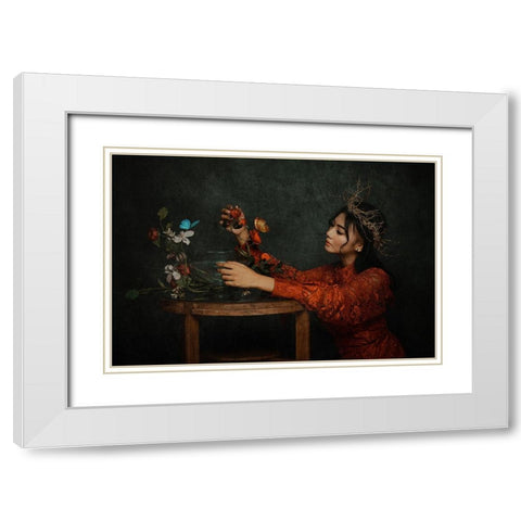 I Wanna See You White Modern Wood Framed Art Print with Double Matting by Abdillah, Djayent