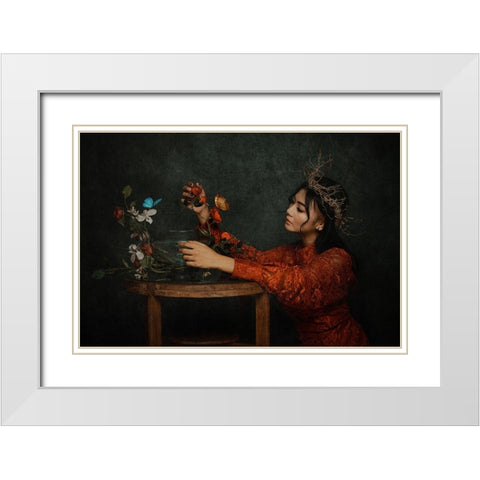 I Wanna See You White Modern Wood Framed Art Print with Double Matting by Abdillah, Djayent