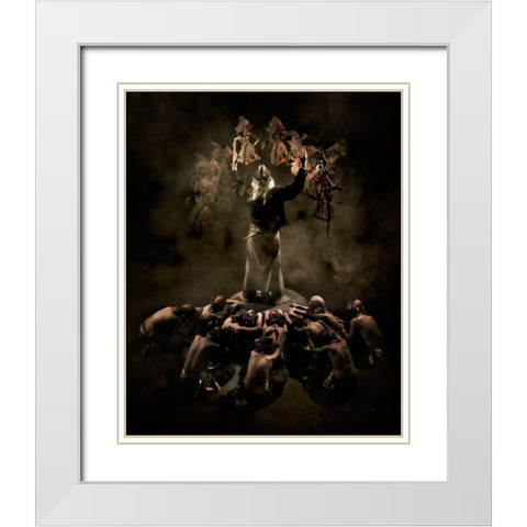 Theatrical White Modern Wood Framed Art Print with Double Matting by Herliyanto, Gatot