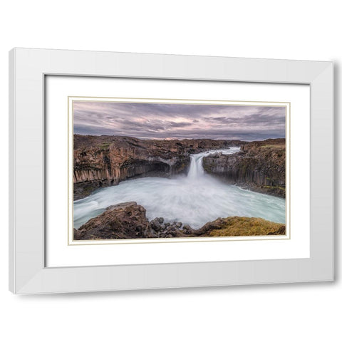 Iceland 10 White Modern Wood Framed Art Print with Double Matting by J Rao, Jenny