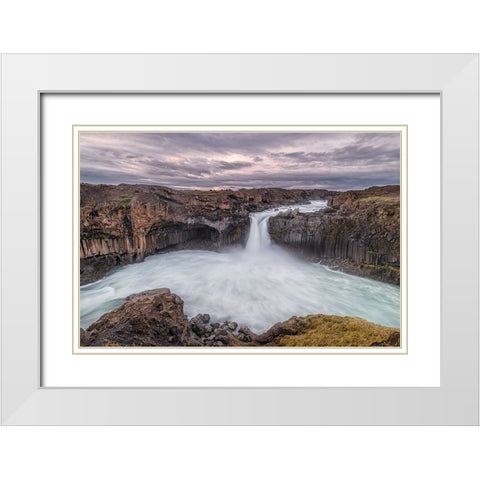 Iceland 10 White Modern Wood Framed Art Print with Double Matting by J Rao, Jenny