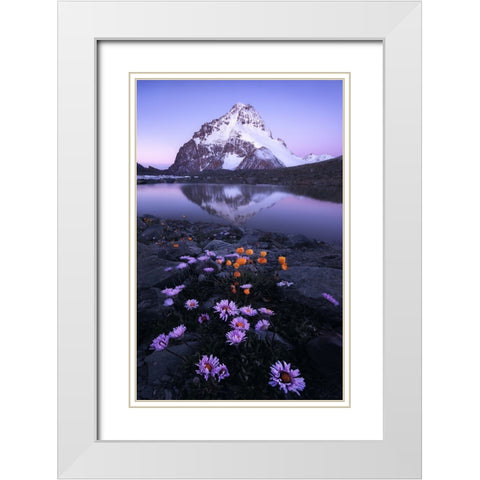 GodS Backyard White Modern Wood Framed Art Print with Double Matting by Hao, Damon