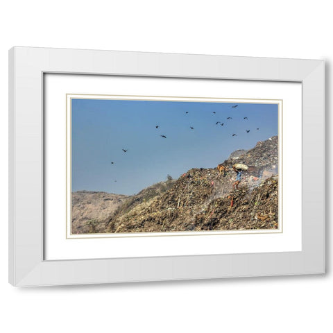 Child Hard Work White Modern Wood Framed Art Print with Double Matting by Amdad Hossain, Muhammad