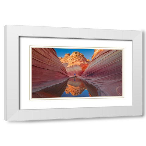 Microsoft Windows 7 Wallpaper Place + White Modern Wood Framed Art Print with Double Matting by Xu, Kevin