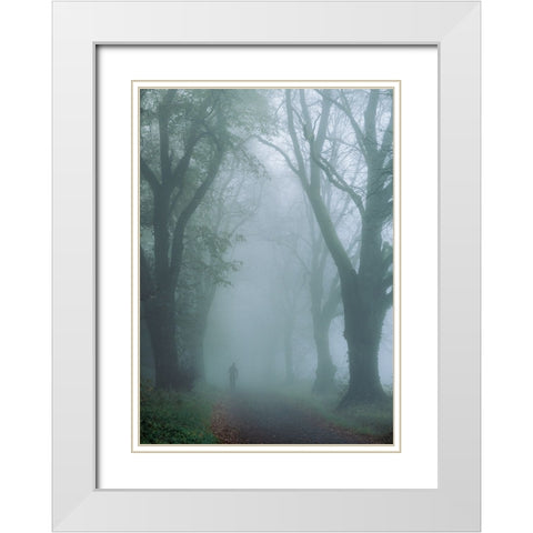 Lonely But Protected White Modern Wood Framed Art Print with Double Matting by Eisenmann, Ulrike