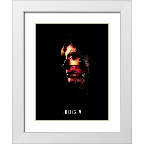 Subject N. V White Modern Wood Framed Art Print with Double Matting by Boaretto, Davide
