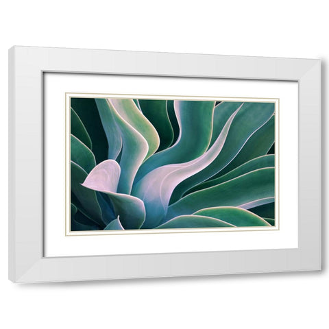 Shades Of Summer White Modern Wood Framed Art Print with Double Matting by Wechsler, Robin