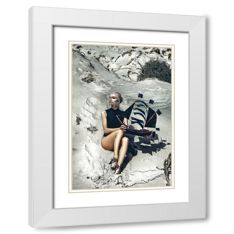 The Mystery Of Life Is A Reality To Experience White Modern Wood Framed Art Print with Double Matting by Bolgov (Axe), Ruslan