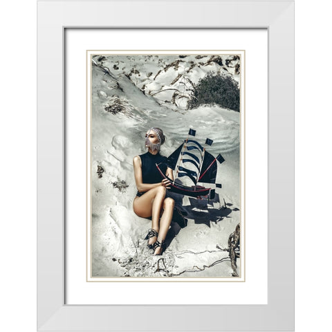The Mystery Of Life Is A Reality To Experience White Modern Wood Framed Art Print with Double Matting by Bolgov (Axe), Ruslan