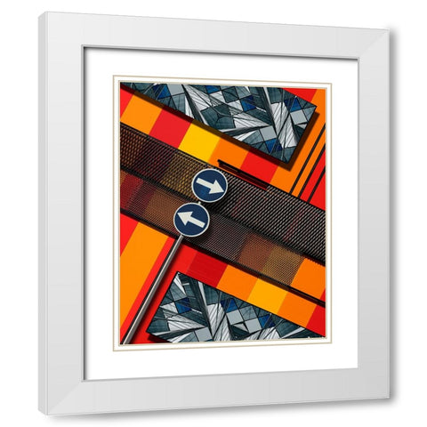 Untitled White Modern Wood Framed Art Print with Double Matting by Buczkowski, Tomasz