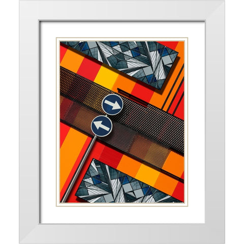 Untitled White Modern Wood Framed Art Print with Double Matting by Buczkowski, Tomasz