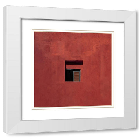 Urban Abstract White Modern Wood Framed Art Print with Double Matting by Schuster, Inge