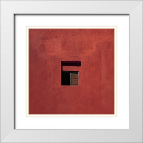 Urban Abstract White Modern Wood Framed Art Print with Double Matting by Schuster, Inge