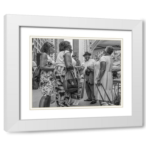 Three Fingers White Modern Wood Framed Art Print with Double Matting by Fischer Hartman, Wendy
