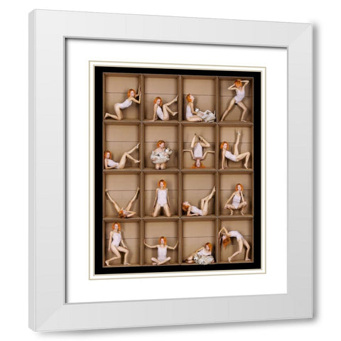 The Fifth Element White Modern Wood Framed Art Print with Double Matting by Allmaier, Michael