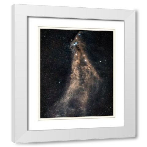 Southern Crown White Modern Wood Framed Art Print with Double Matting by Chander, Vikas
