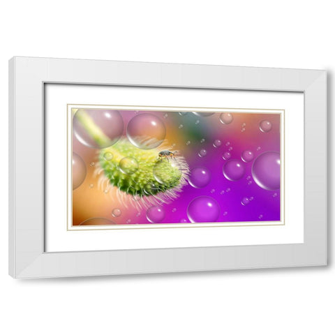 Explorer Of The UnIVerse... White Modern Wood Framed Art Print with Double Matting by Dufour, Thierry