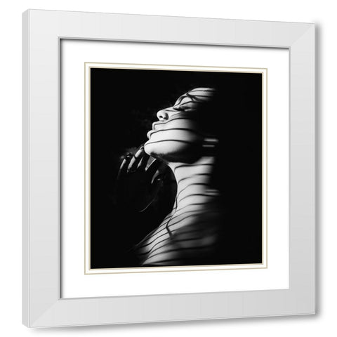 Ritratto Di Manuela White Modern Wood Framed Art Print with Double Matting by Fidanza, Toni