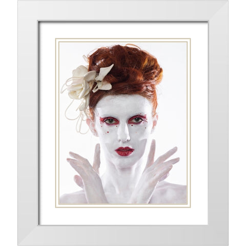 Bianco White Modern Wood Framed Art Print with Double Matting by Photography Espressive
