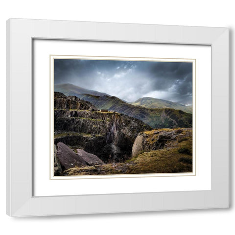 Dinorwic Quarry White Modern Wood Framed Art Print with Double Matting by Platner, Larry