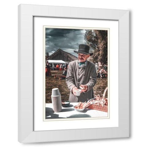 The Son Of The Nations White Modern Wood Framed Art Print with Double Matting by Kaprano, Normunds