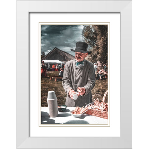 The Son Of The Nations White Modern Wood Framed Art Print with Double Matting by Kaprano, Normunds