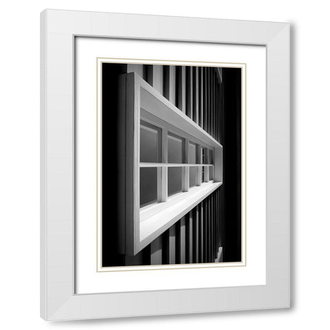 From Left To Right [1] White Modern Wood Framed Art Print with Double Matting by Parola, Roberto