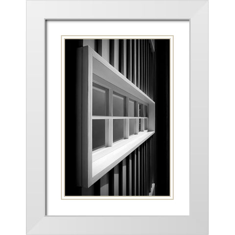 From Left To Right [1] White Modern Wood Framed Art Print with Double Matting by Parola, Roberto