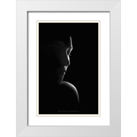 Essence White Modern Wood Framed Art Print with Double Matting by Fidanza, Toni