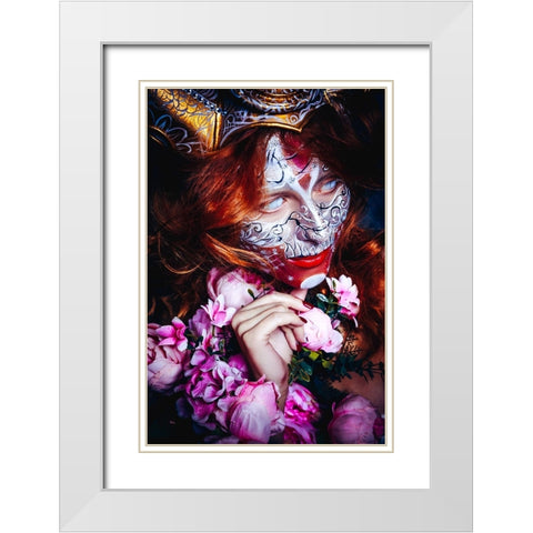 I Have A Darkness Inside Of Me White Modern Wood Framed Art Print with Double Matting by Bolgov (Axe), Ruslan