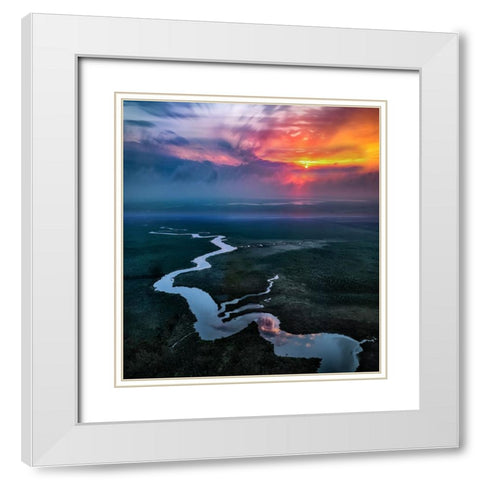 My Affectionate Beloved White Modern Wood Framed Art Print with Double Matting by Yu, Liyun