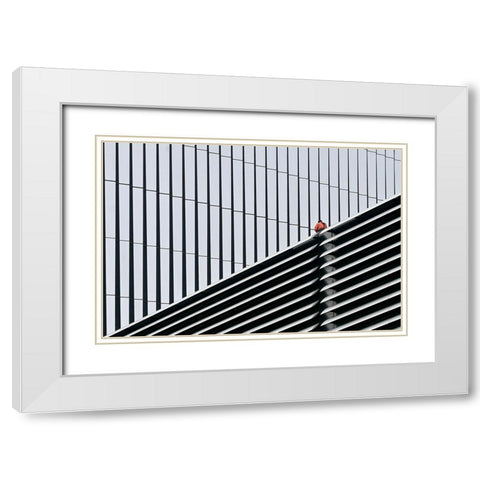 Science Park White Modern Wood Framed Art Print with Double Matting by Wilbers, Wiebe