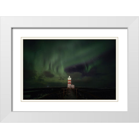 Travel Into A Lighthouse White Modern Wood Framed Art Print with Double Matting by Nunez Buj, Rodrigo