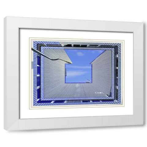 154 White Modern Wood Framed Art Print with Double Matting by Ferrari, Francesca