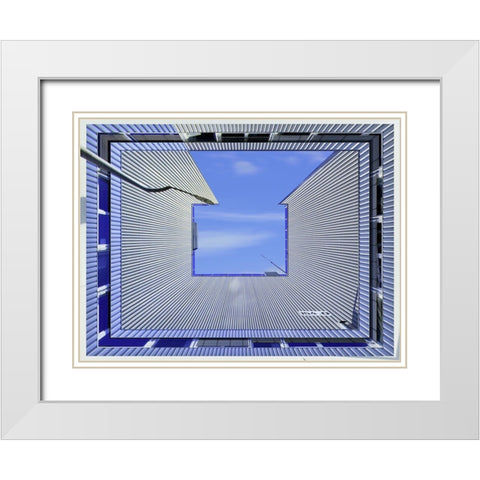 154 White Modern Wood Framed Art Print with Double Matting by Ferrari, Francesca