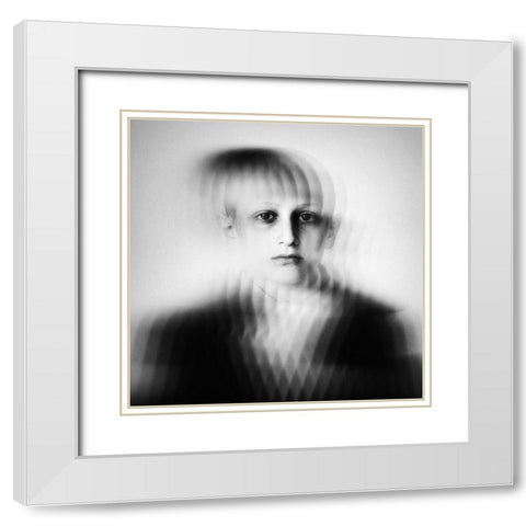 Metamorphosis White Modern Wood Framed Art Print with Double Matting by Droste, Holger